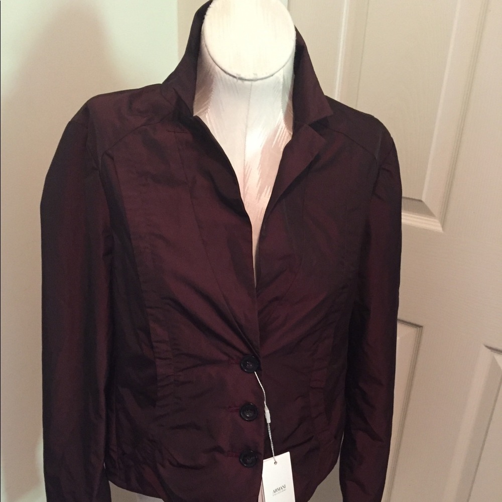 Armani Jacket NWT yummy flannel lined size 46